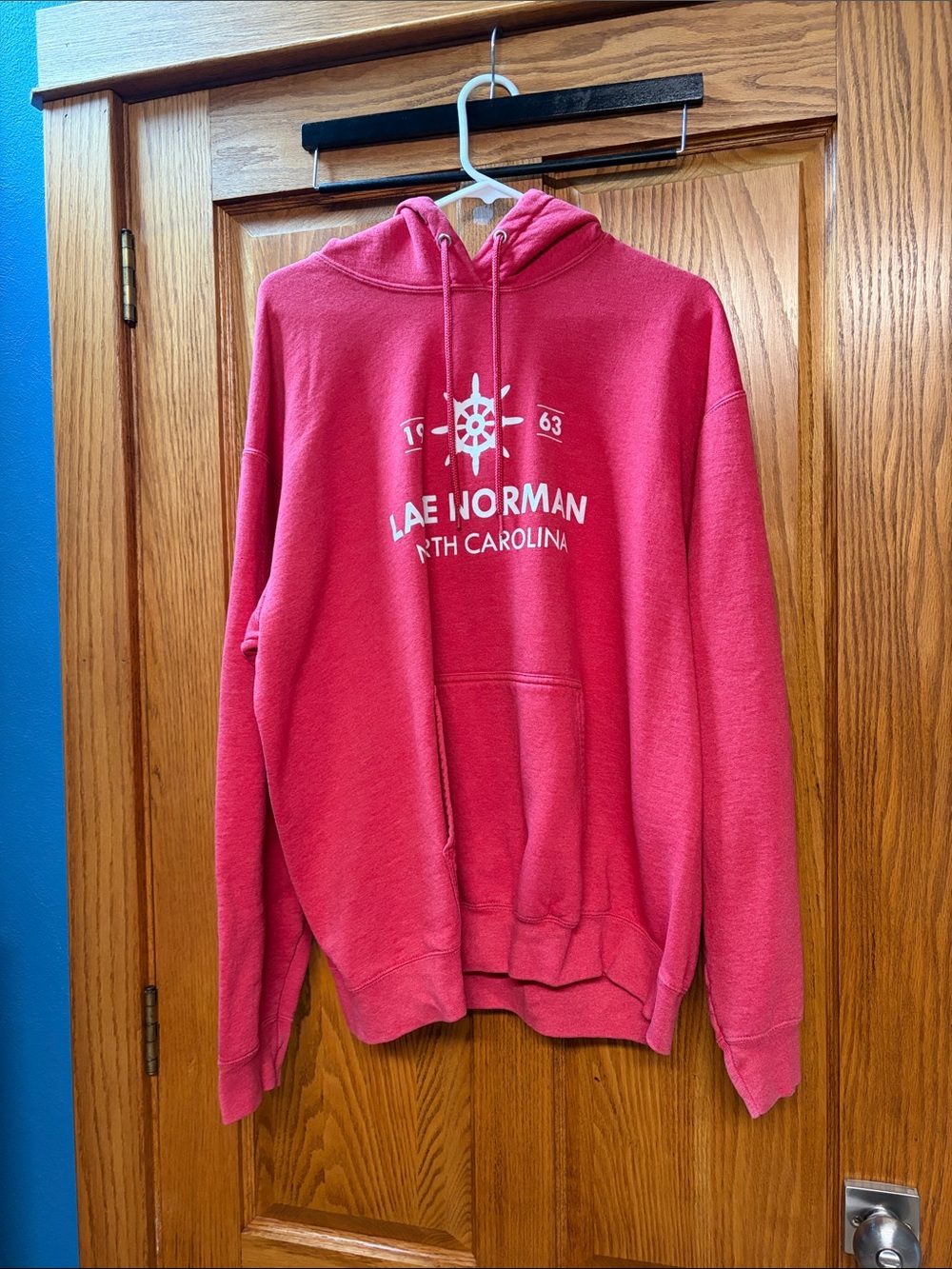 Gildan Red Lake Norman North Carolina Hooded Sweatshirt